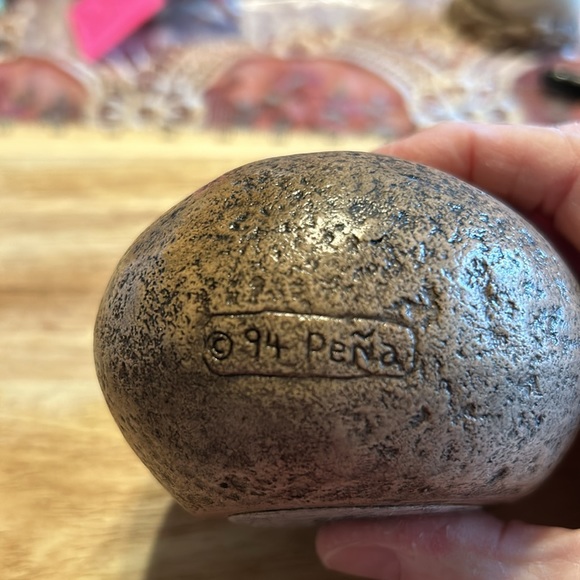 Windstone Editions Dragon Hatchling Egg with Red Dragon Eyes 👀 1994 Pena Vintage - Picture 6 of 13